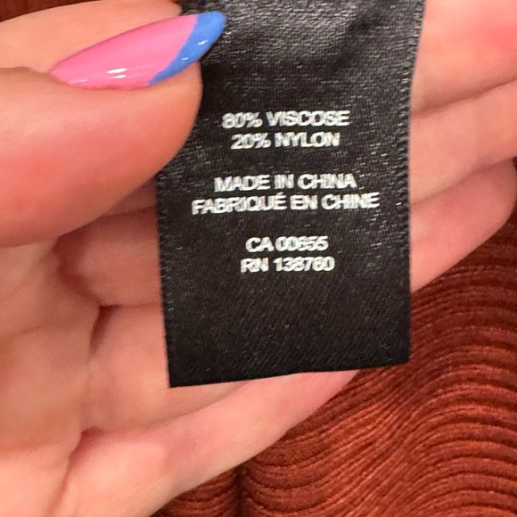 Rust coloured midi dress from RW&Co sz L - Picture 5 of 6